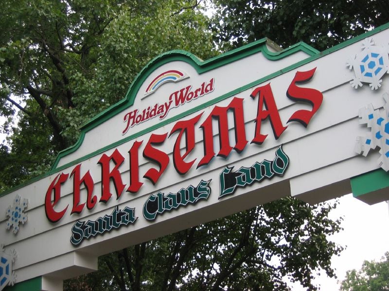 Santa Claus Land sign.